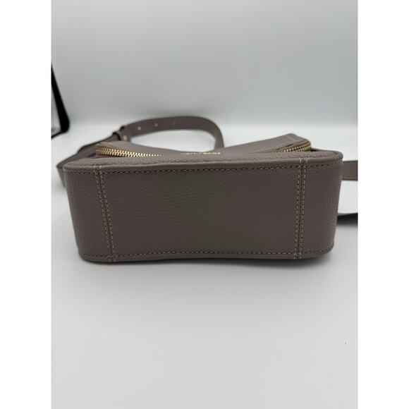 Kate Spade New York Pebbled Leather Crossbody Purse — Like New, Gray / Taupe - Picture 3 of 9